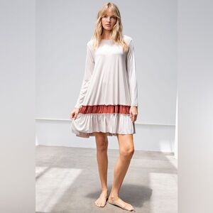 Easel Ruffle Bottom Dress NWT